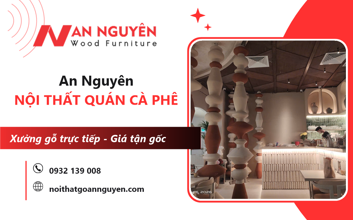 công ty thi công nội thất quán cà phê tại HCM