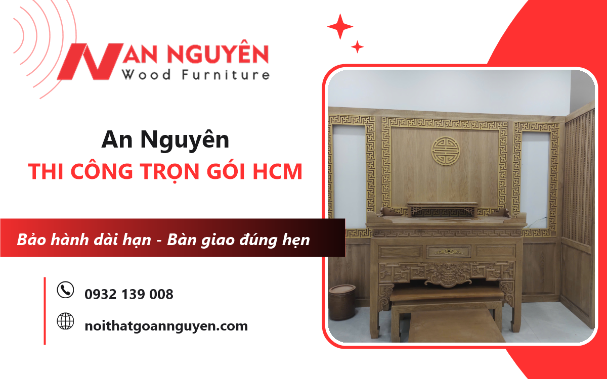 quy trình thi công nội thất trọn gói HCM